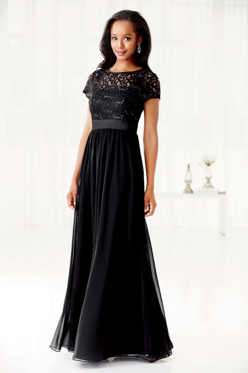 windsor black sequin dress